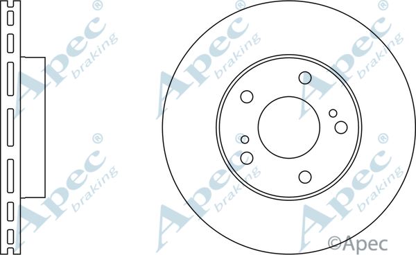 APEC BRAKING Тормозной диск DSK690